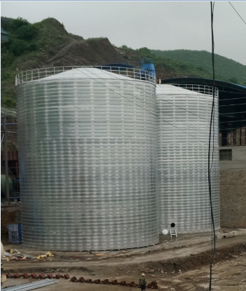 巴州粮食钢板仓的安装全过程不用热焊接